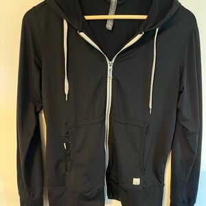 Vuori Black Zip-Up Hoodie